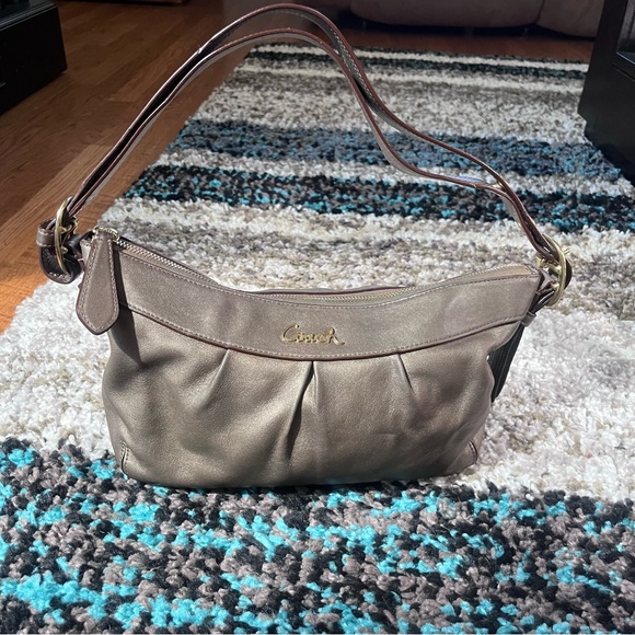 EUC Coach Metallic Brown Shoulder Bag - Picture 8 of 8